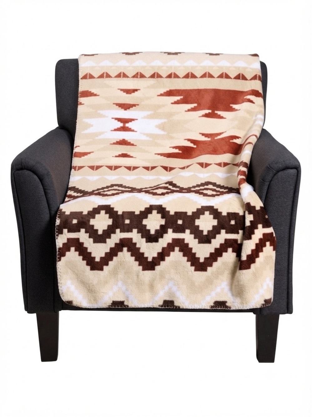 FRYE Silky Soft Coco Milk Throw Blanket Canyon $49 Retail NEW